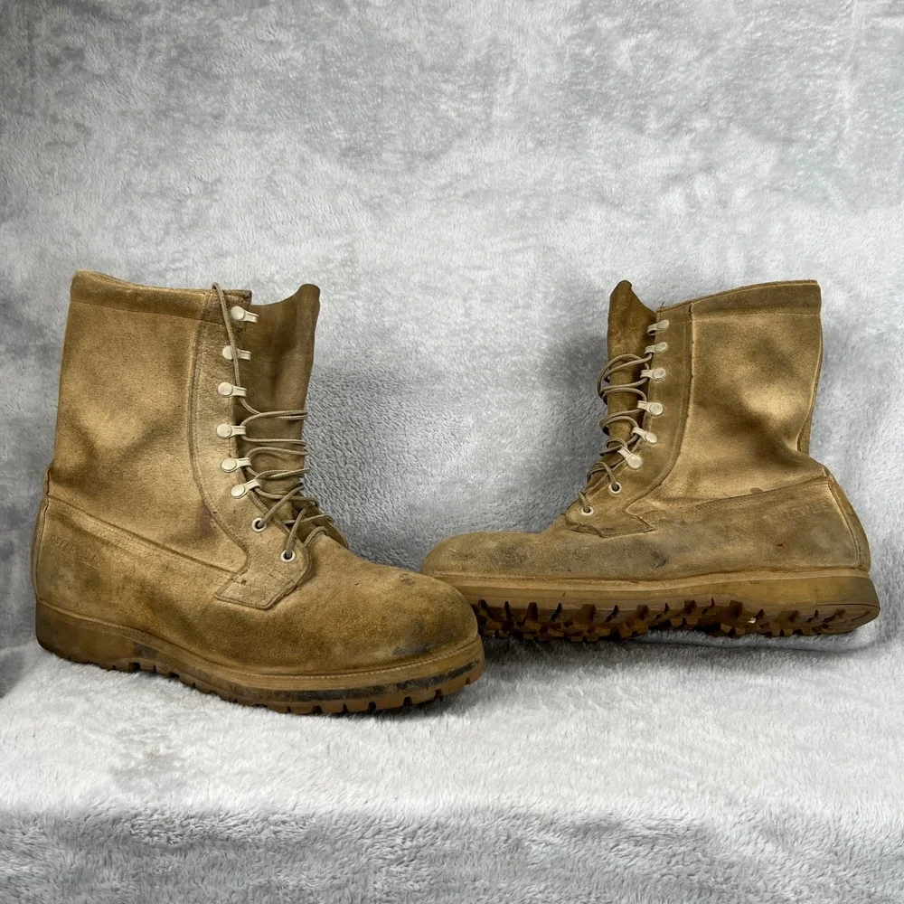 Belleville Gore-Tex ICWT Combat Boots 12.5 R Tan Men Military Tactical Suede